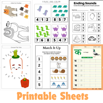 14000+ Kids Worksheets - Printable PDFs